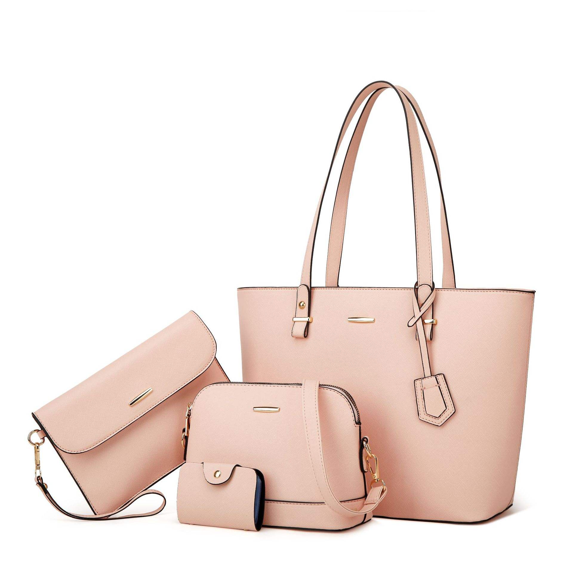 New Fashion Lady Hand Bag Piece Set Bags Handbags Genuine Leather Women  Ladies Bags Handbag Set