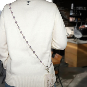 Bling dây đeo vai thay thế vành đai long lanh hoa pha lê điện thoại dây đeo Crossbody lấp lánh điện thoại túi xách dây đeo Trọng lượng nhẹ - Product Image 3