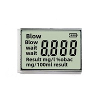 Écran numérique LCD monochrome noir et blanc de type TN de 1,5 pouce de qualité supérieure 2026 pour testeur d'alcoolémie