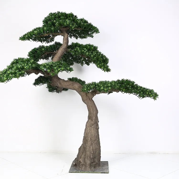 Large Outdoor Indoor Artificial Bonsai Tree Home Patio Garden Centerpiece Decor Green Artificial Pine Tree