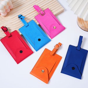 Porta Carte d'Imbarco Creativo Multicolore a Forma di Aereo, Etichetta per Bagagli in Pelle PU Portatile e Resistente, Accessorio da Viaggio - Product Image 3