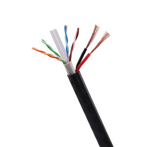 Cable siamés <span class=keywords><strong>de</strong></span> red UTP Cat 6, Cable <span class=keywords><strong>de</strong></span> alimentación, 1000ft, 23AWG BC, <span class=keywords><strong>precio</strong></span> al por mayor - Product Image 6
