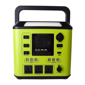 Station de batterie au lithium LiFePO4 portable 600W avec contrôleur MPPT, générateur solaire à onde sinusoïdale pure, adaptateur CA Type C - Product Image 3