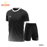 Maillots de football professionnels personnalisés Haisay haute résistance, uniformes de football bleus et blancs, kits de football