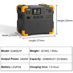 เครื่องกำเนิดไฟฟ้าพลังงานแสงอาทิตย์แบบพกพา รุ่นใหม่ล่าสุด ความจุสูง 2048Wh สำหรับพลังงานแสงอาทิตย์ - Product Image 6