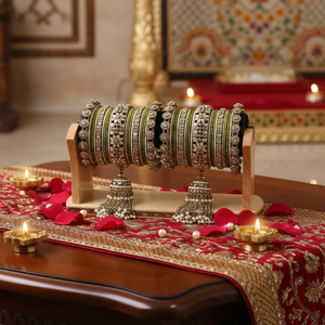 Luxury Tungsten Gold Plated Multi Color <b>Bangles</b> Set <b>Indian</b> Bridal Engagement Wedding Party Anniversary Gift Women Original Style - Product Image 3