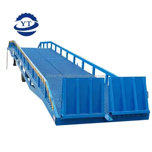 Taşınabilir dock rampa boşaltma konteyner erişim Forklift rampası forklift için geri çekilebilir yükleme haznesi platformu