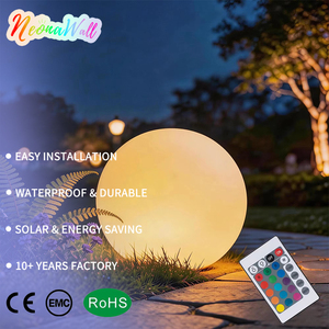 Lumière LED Globe Ball Neonawall <span class=keywords><strong>pour</strong></span> extérieur, lumière décorative de nuit <span class=keywords><strong>pour</strong></span> <span class=keywords><strong>jardin</strong></span>, patio, cour, paysage, mariage, fête, décoration de la maison - Product Image 1