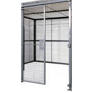 <span class=keywords><strong>Cage</strong></span> de rangement en fer extra-large Type de porte simple de sécurité Casiers d'entrepôt en treillis métallique industriel de sécurité - Product Image 3