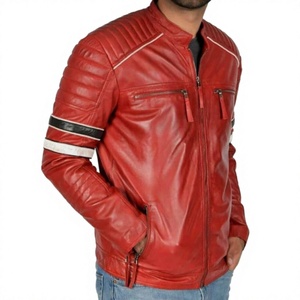 Veste de motard en toile imperméable et coupe-vent de qualité supérieure, fabriquée à la main, de la marque BS International, à col mandarin, pour l'hiver. - Product Image 5