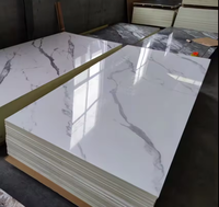 Panneau UV, Plaque PVC Effet Marbre, Revêtement Mural PVC 3 mm, Panneau Décoratif UV PVC pour l'Intérieur