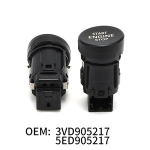 ระบบสตาร์ทแบบไร้กุญแจ 3VD905217 สำหรับ Skoda Superb Kodiaq สวิตช์สตาร์ทแบบกดพร้อมไฟสีขาวเขียว - Product Image 4