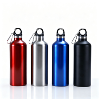 MEODO Bouteille d'eau isotherme sport en acier inoxydable SUS304 à double paroi de haute qualité avec mousqueton 500ml