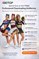 Uniforme de cheerleading Crytal Spark, entièrement orné de paillettes, style glamour et tendance pour les compétitions et les spectacles majeurs