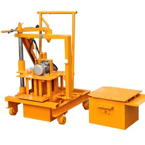 Bajo Costo de capas de huevo máquina de bloques de cemento de QMR 2-45 de precio de la máquina de fabricación de ladrillos