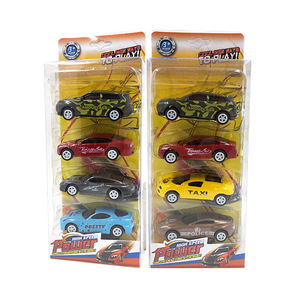 Set de Autos de Juguete de Metal Fundido a Presión de 7 cm, Autos Miniatura con Retroceso para Niños, Juguete Educativo, 4 en Caja, Modelo de Carreras - Product Image 2