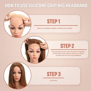 Diadema de silicona antideslizante <span class=keywords><strong>para</strong></span> <span class=keywords><strong>hombres</strong></span> y mujeres, banda de agarre de peluca sin costuras, soporte fuerte <span class=keywords><strong>para</strong></span> deportes, Yoga - Product Image 4