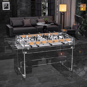 Table de football de table d'intérieur unisexe, robuste, avec plateau transparent en acrylique, pour <span class=keywords><strong>adultes</strong></span> - Product Image 5