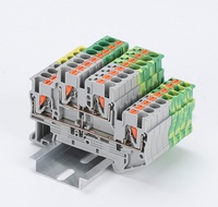 Bloc de bornes à ressort à insertion directe PT-2.5, 2,5 mm², rail DIN, bornier en laiton, câblage combiné en ligne pour armoire de commande