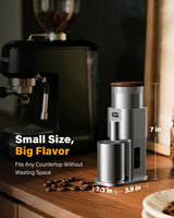 Mini moulin à café manuel avec 80 réglages ajustables, moulin à café portable avec une capacité de 25 g