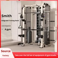 Smith entraîneur complet oiseau volant portique Fitness équipement Commercial acier 85kg poids pile unisexe Squat banc presse