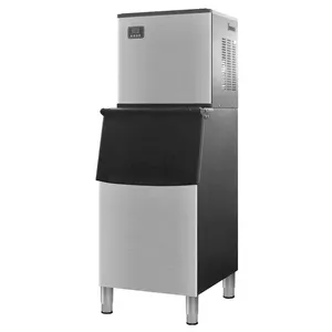 Macchina per ghiaccio commerciale per cubetti di ghiaccio macchina per fabbricare 350kg automatica in acciaio inox produttori di ghiaccio per Business Food Truck