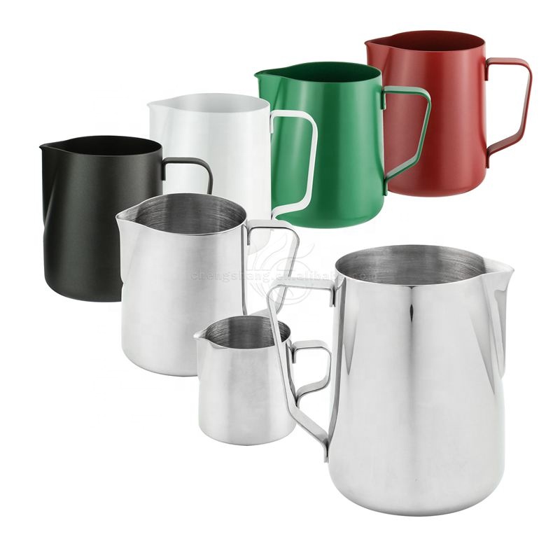 Кувшин для капучино, металлический кувшин из нержавеющей стали для приготовления кофе, молока, на пару