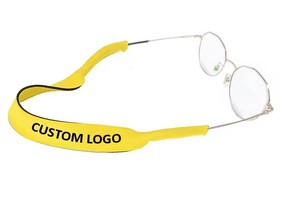 Cordon de sécurité pour lunettes de sport, logo personnalisé, néoprène antidérapant, cordon de sécurité réglable pour lunettes, sangle personnalisée pour lunettes de soleil - Product Image 2