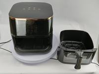 Friteuse à air électrique multifonctionnelle domestique à écran tactile intelligent, grande capacité (8L, 10L, 12L), version visuelle automatique