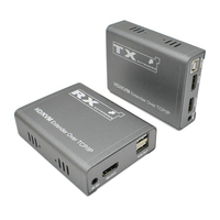 Extenseur HDMI TCP/IP Xput sur CAT5e/CAT6, jusqu'à 200 m, 1080p, télécommande IR bidirectionnelle, clavier, souris, audio et vidéo USB