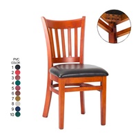 Chaise de café en bois massif moderne pour la maison, le restaurant, l'hôtel, l'école, la chambre à coucher, le bar, la salle à manger, le salon, l'appartement