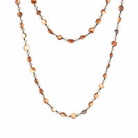 Collier en tissu perlé marron TANGPEI, bijoux de mode en alliage de cuivre irrégulier