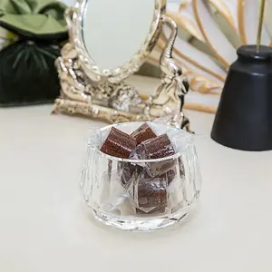 Toptan K9 yuvarlak Mini oyma ev ofis otel yılbaşı dekoru seti takı gıda tatlı şekerleme meyve temizle kristal kase