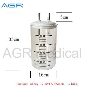 Botol isap medis 1L, botol sedot medis pasang di dinding, <span class=keywords><strong>unit</strong></span> kepala tempat tidur, botol sedot 1L - Product Image 5