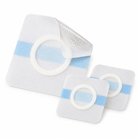 Anti-Leckage Leere Pflasterpflaster aus Silikongel PU-Film Wasserdichtes Blanko-Akupunkturpunkt-Fixierungspflaster mit Kreis