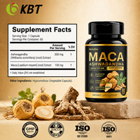 Fabricant certifié HALAL, capsules de racine de maca personnalisées, complément alimentaire à base de plantes, étiquette privée personnalisée, capsules de maca et de ginseng