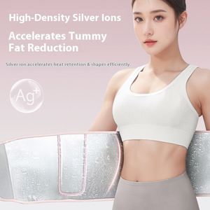 Ceinture de sudation personnalisable en néoprène avec ions d'argent pour femme, idéale pour le sport, le fitness, l'amincissement, l'entraînement et la sécurité des exercices abdominaux - Product Image 2