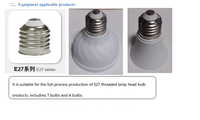 Machine à sertir les ampoules LED électroniques industrielles avec base E27, construction en acier, garantie 1 an, neuve