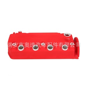 ฝาครอบวาล์วเครื่องยนต์แบบดัดแปลงสำหรับ Honda Civic D16 VTEC D16Y8 D16Z6 สีแดง อลูมิเนียมอัลลอย - Product Image 1