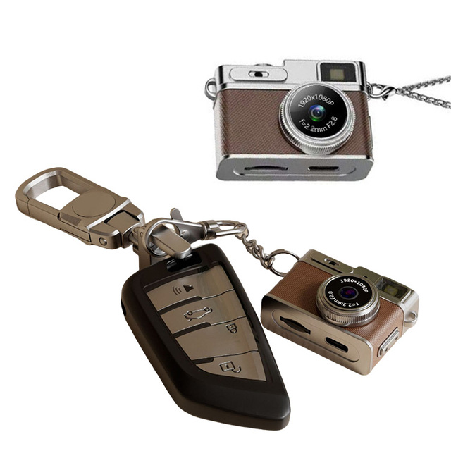 New Arrival Cute 1080P Retro Digital Camera 0.96 Inch Lanyard Keychain Mini Vintage Video for Children