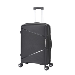 Ensemble <span class=keywords><strong>de</strong></span> bagages incassables en PP, 3 pièces, noir, coque rigide en polypropylène, valises légères, sacs <span class=keywords><strong>de</strong></span> voyage à roulettes, polyester imperméable - Product Image 6