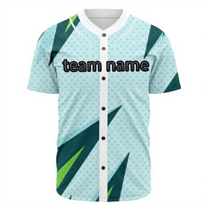 Ensembles d'uniformes de baseball personnalisés respirants avec lettres imprimées sur le devant, 100 % polyester, antibactériens, séchage rapide, taille élastique - Product Image 1