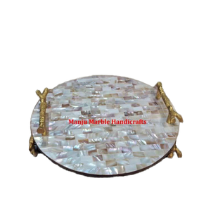 Ajout limité dernière production Art en bois vadrouille incrustation miroir poignée forme Moti Beed vadrouille Artisan pour les affaires promouvoir l'article cadeau - Product Image 1