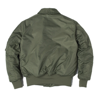 CWU/45P Blouson aviateur en nylon épais de haute qualité pour hommes hiver vert noir rembourré veste de vol de pilote coupe-vent