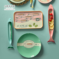 JOYYE Assiette Mini en Céramique Façon Toast Carré Peinte à la Main, Idéale pour le Petit-Déjeuner, les Sauces, les Collations, ou comme Plateau à Bijoux