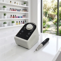 Moteur sans balais à faible bruit et faible chaleur, 40000 tr/min, puissance élevée 85W, perceuse à ongles professionnelle portable avec embout de 2,3 mm en plastique