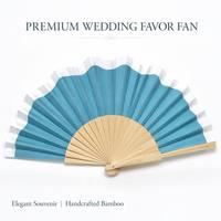 Éventail pliant espagnol BSBH de haute qualité en bois de bambou, personnalisable avec logo pour mariage, fête, cadeau, décorations, vente en gros