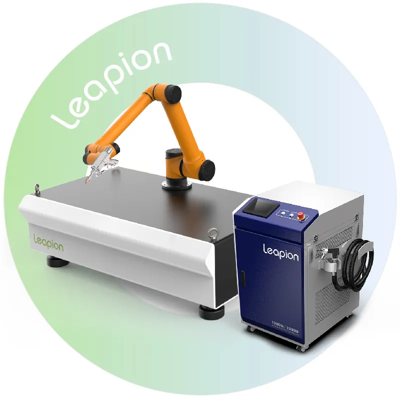 Automatische Laserschweißmaschine Leapion-Laser-Schweißmaschine Laser-Schweißmaschine mit Doppeldrahtvorschub im Verkauf