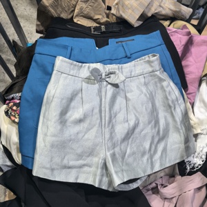Pantalones cortos de algodón usados para mujer Venta al por mayor <span class=keywords><strong>Ropa</strong></span> usada para mujer - Product Image 1