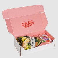 Boîtes d'Emballage Florales Personnalisées Recyclables, en Carton Rectangulaire pour Expédition de Bouquets et Cadeaux Floraux